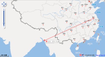 中国上海到巴基斯坦卡拉奇有多少公里-