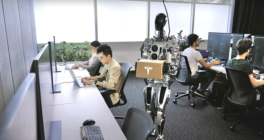 特斯拉国庆搞事情：人形机器人能搬快递了！FSD 年底可全球推送