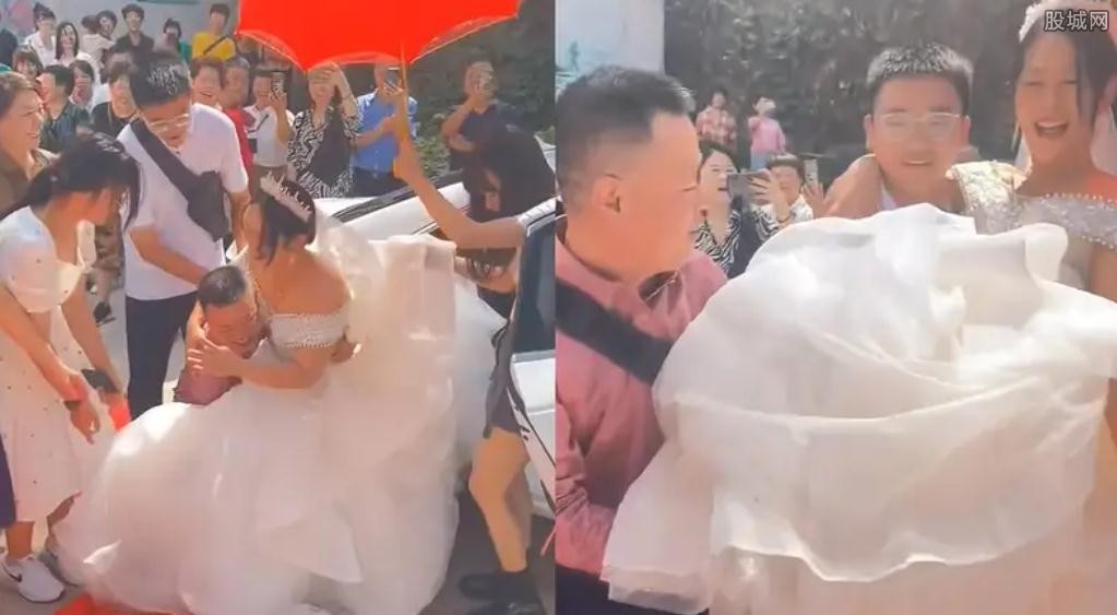 新娘回应14岁儿子抱自己出嫁（一把抱起现场画面曝光）