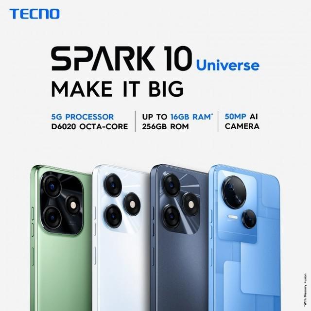 天玑 6020 加持！传音 Tecno Spark 10 系列手机芯片绝了